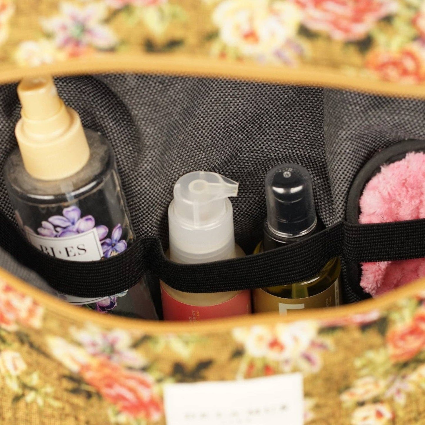 Große De La Mur Esme Kosmetiktasche mit Blumenmuster