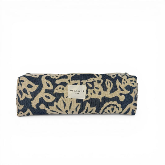 Extra lange Kosmetiktasche Akay von De La Mur mit Blumenmuster