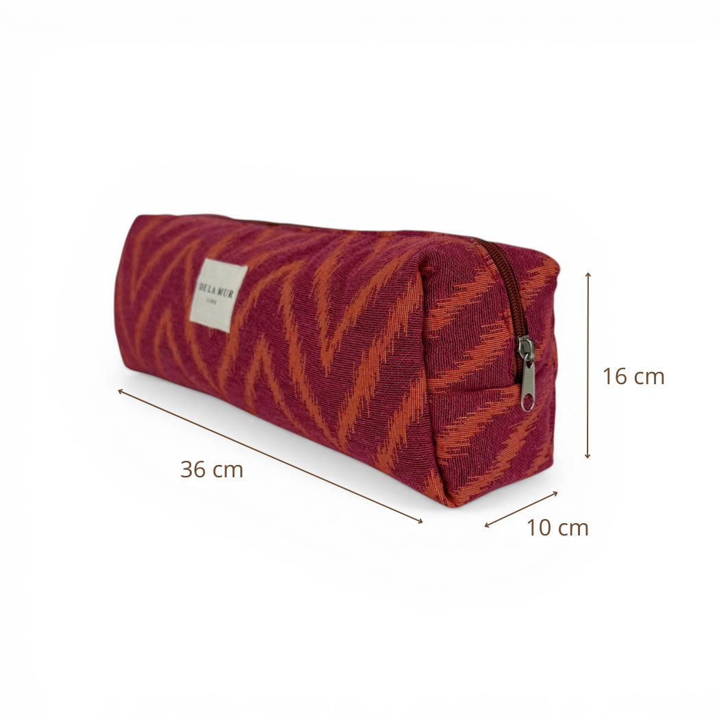 Extra lange Kosmetiktasche von De La Mur mit gepolstertem Design maße