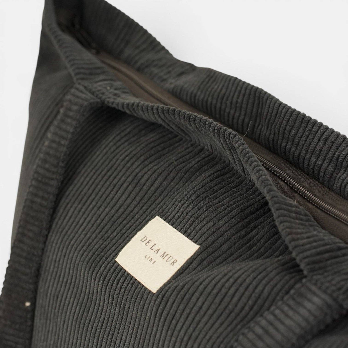 De La Mur Nit große Shopper-Tasche aus schwarzem Cord