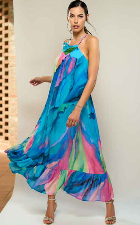 Eleonora Amadei Maxikleid ACQUERELLI