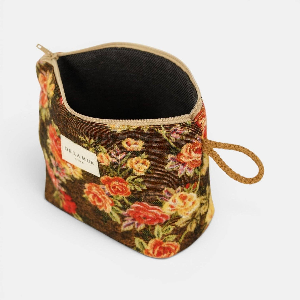 Kleine De La Mur Pepi Kosmetiktasche mit Blumenmuster
