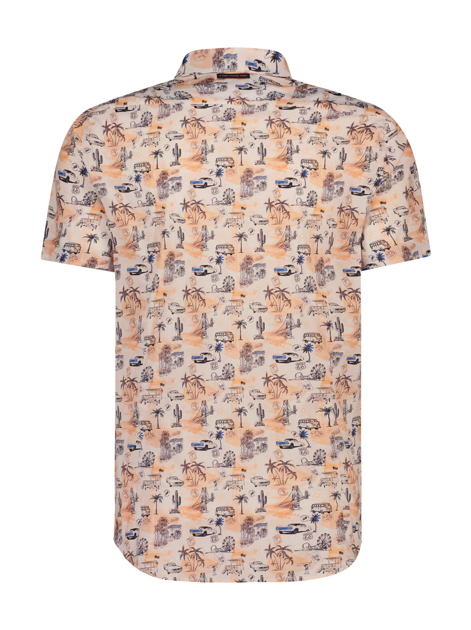 A Fish Named Fred Kurzarmhemd West Coast Map Coral