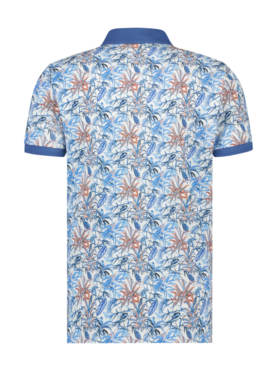 A Fish Named Fred Polo Leafs Multicolor Blue