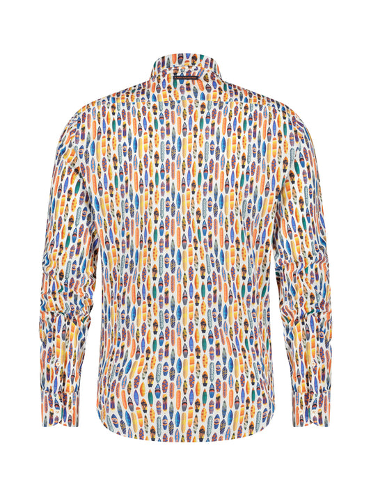 A Fish Named Fred Hemd Surfboard Multicolor All Color