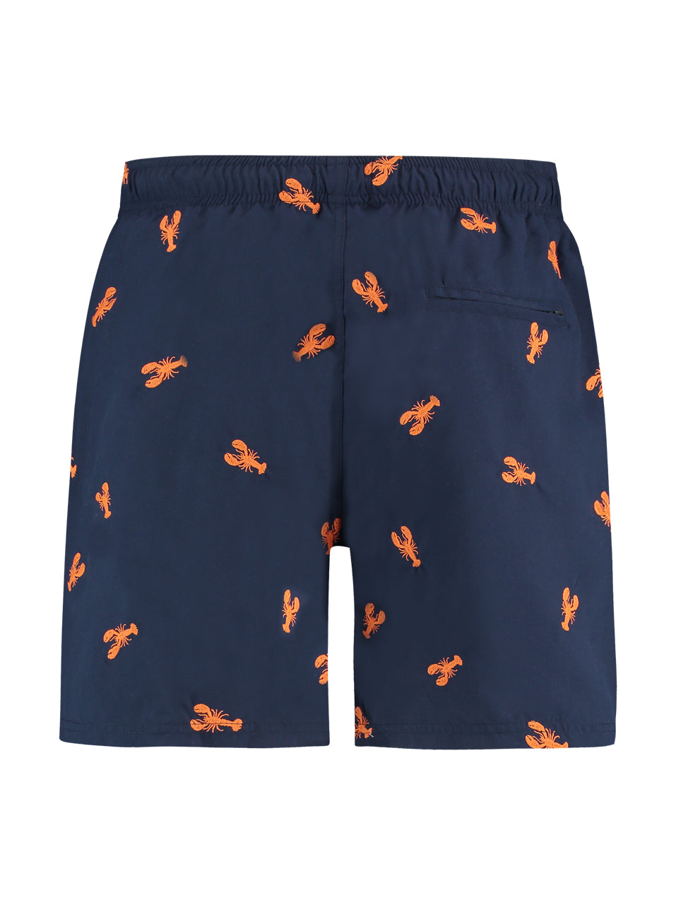 A Fish Named Fred Badehose Lobster Embroidery Navy