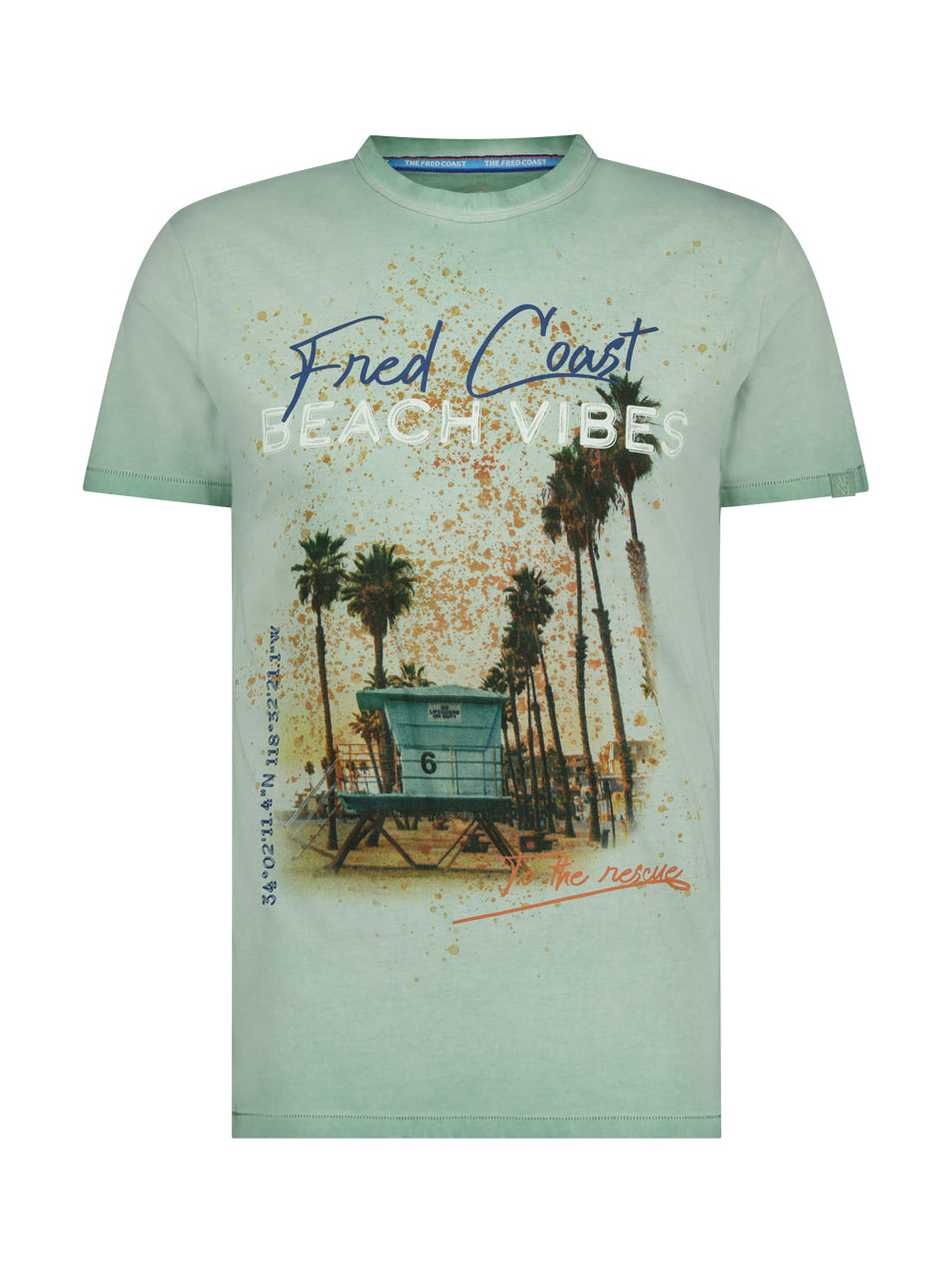 A Fish Named Fred T-Shirt Baywatch Tower Sage Green
