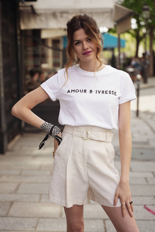 unisex t-shirt amour et ivresse
