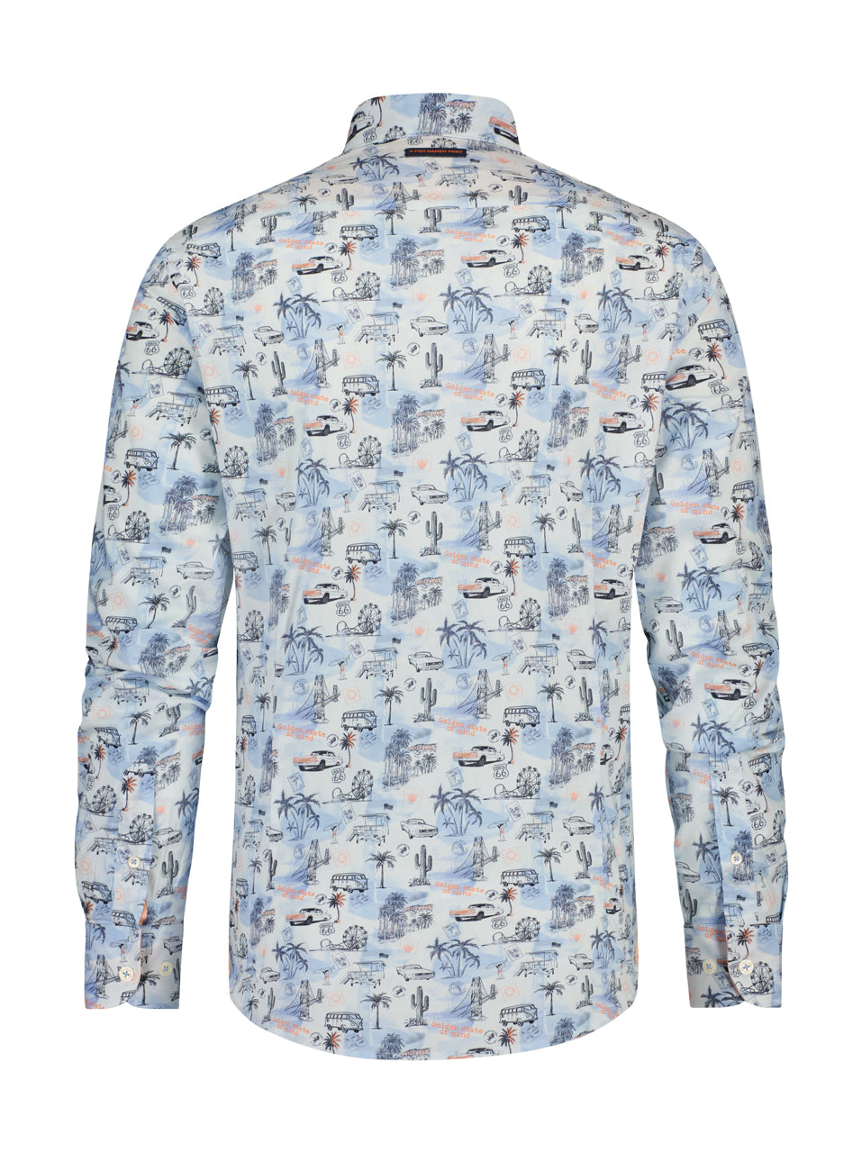 A Fish Named Fred Hemd West Coast Map