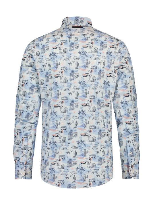 A Fish Named Fred Hemd West Coast Map