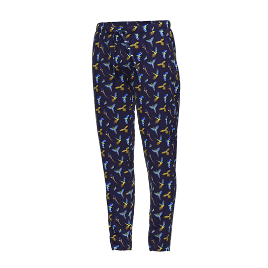 A Fish Named Fred Loungewear Hose Birds Navy