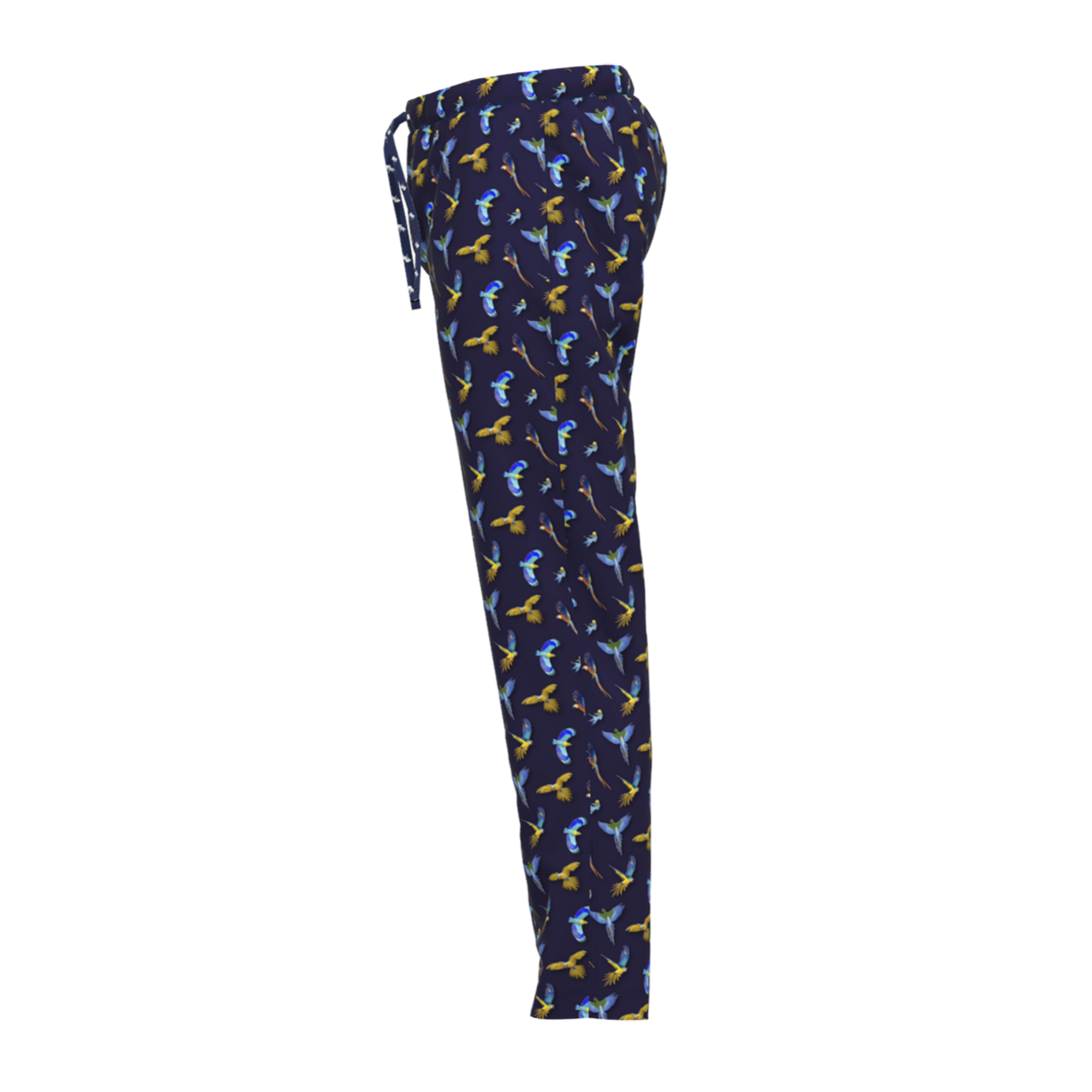 A Fish Named Fred Loungewear Hose Birds Navy