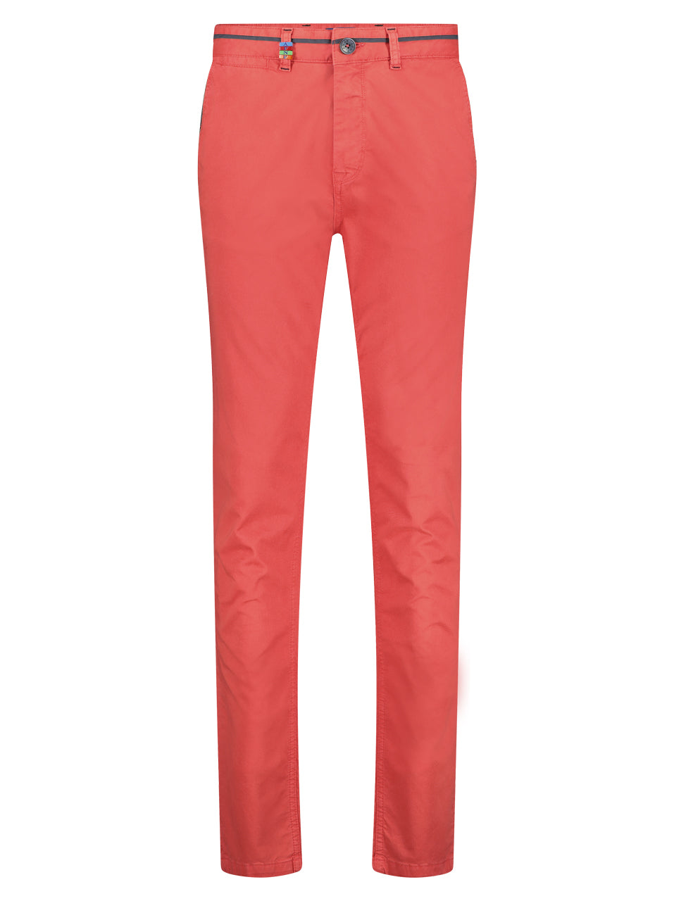 A Fish Named Fred Chino Peached Twill Red