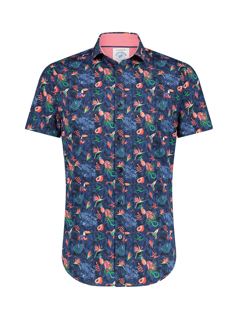 A Fish Named Fred Kurzarmhemd Jungle Navy