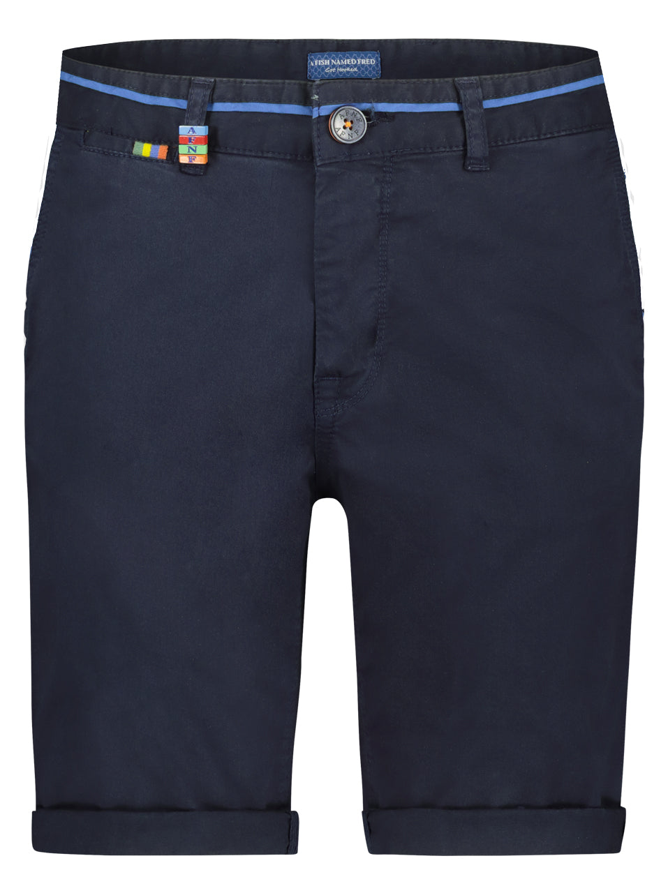 A Fish Named Fred Bermuda Peached Twill Navy