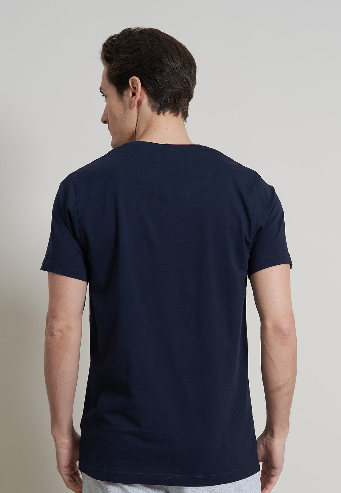 A Fish Named Fred Kurzarmshirt Rundhals Navi