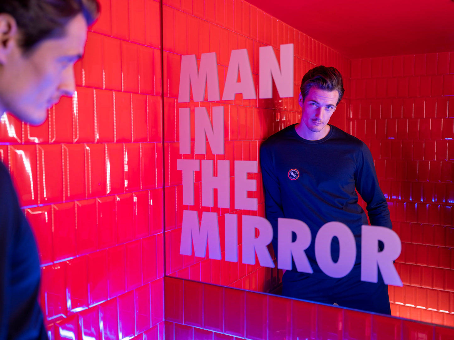 A Fish Named Fred Langarmshirt Navy