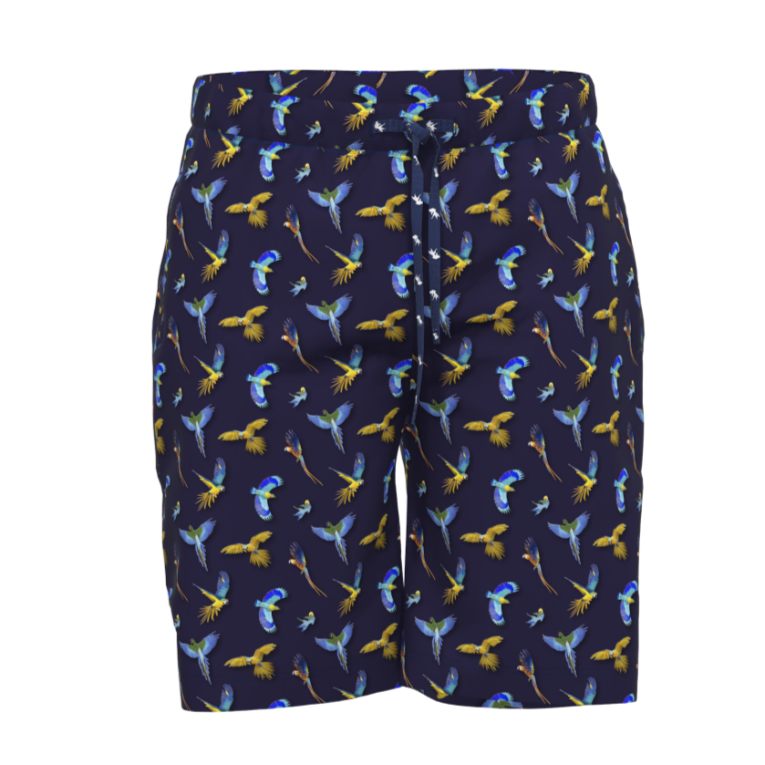 A Fish Named Fred Freizeit-Shorts Birds Navy
