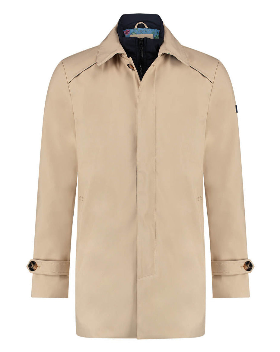 A Fish Named Fred Trenchcoat with Insert Sand