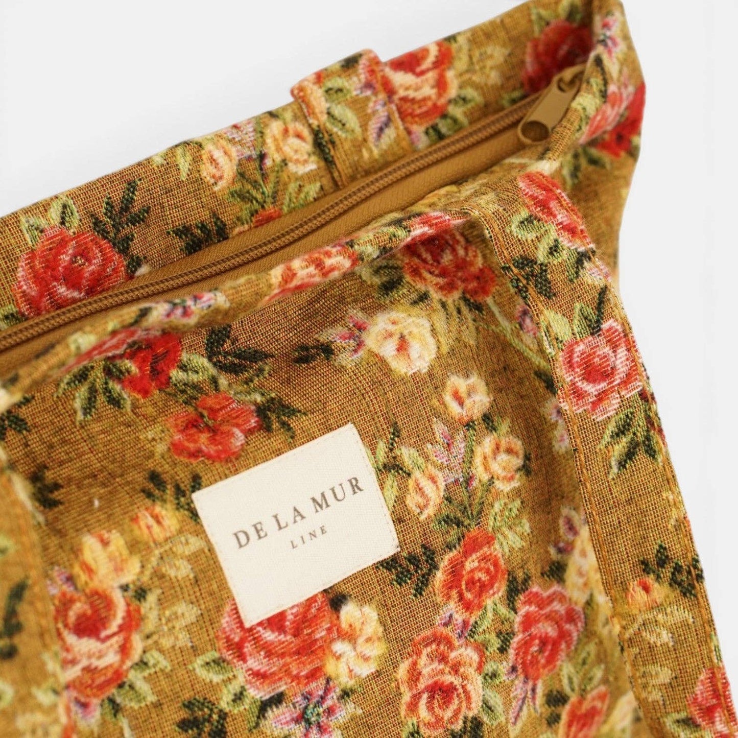 De La Mur Esme Reißverschlusstasche mit Blumenmuster