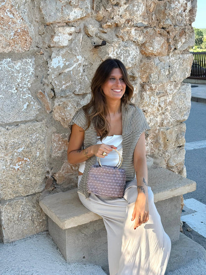 De La Mur – Dafne Eventtasche mit Ringgriffen