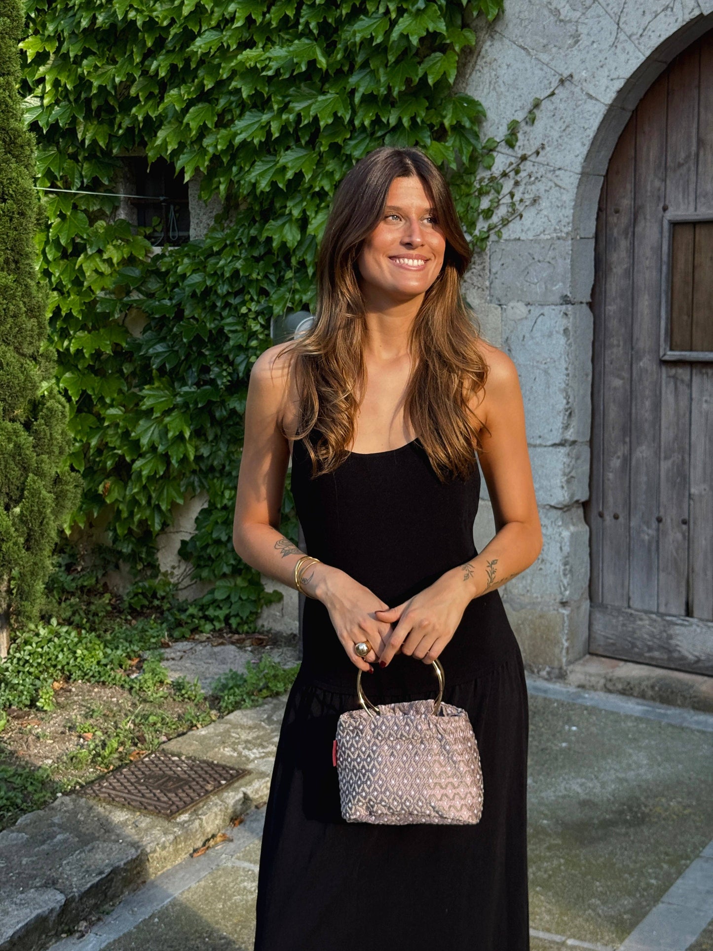 De La Mur – Dafne Eventtasche mit Ringgriffen