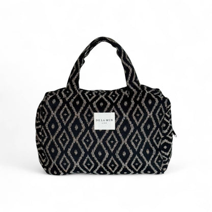 De La Mur Onix 2-in-1 Kosmetik- und Handtasche in Beige und Schwarz
