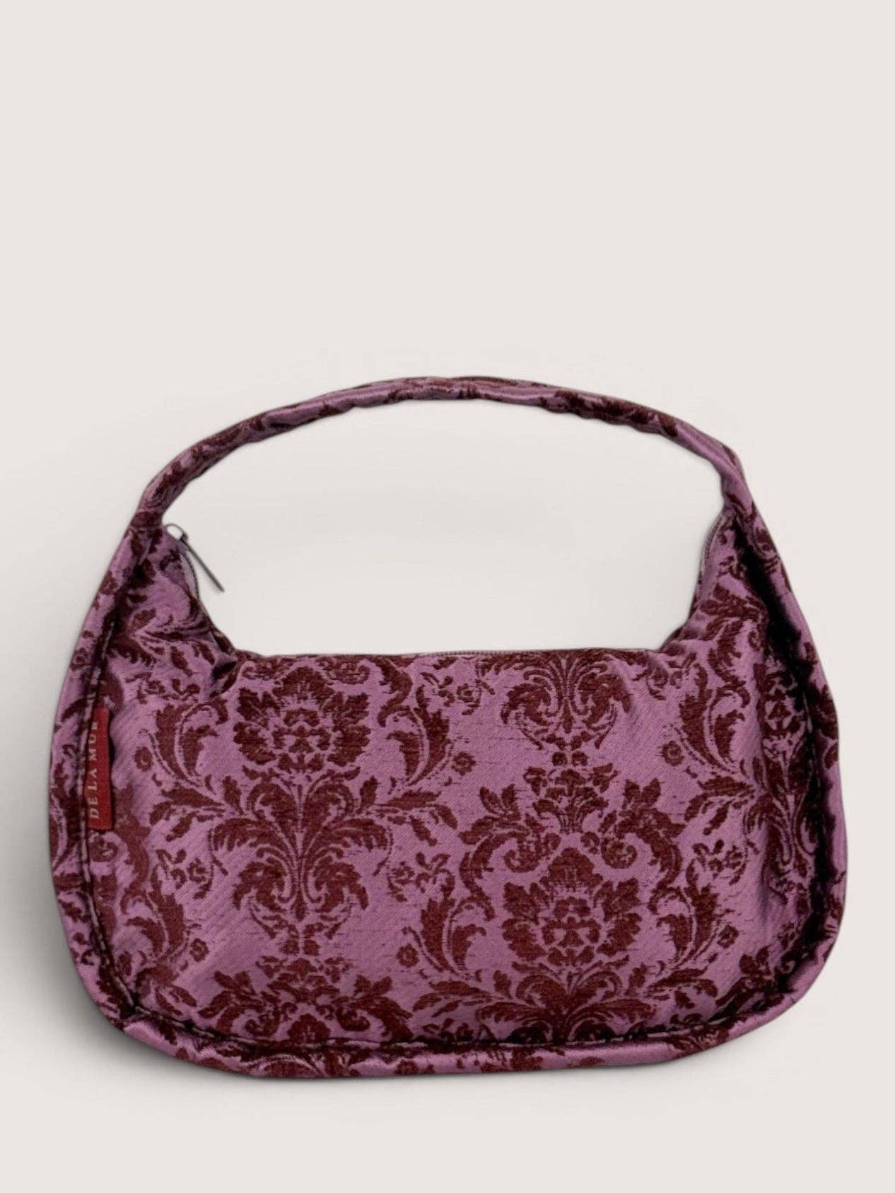 De La Mur – ovale Abendtasche in Violett