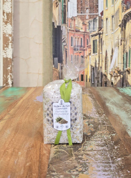 Atelier du Sel Camargue Herbes de Provence Nachfüllpackung – Meersalz mit Kräutern der Provence aus der Camargue 300 g