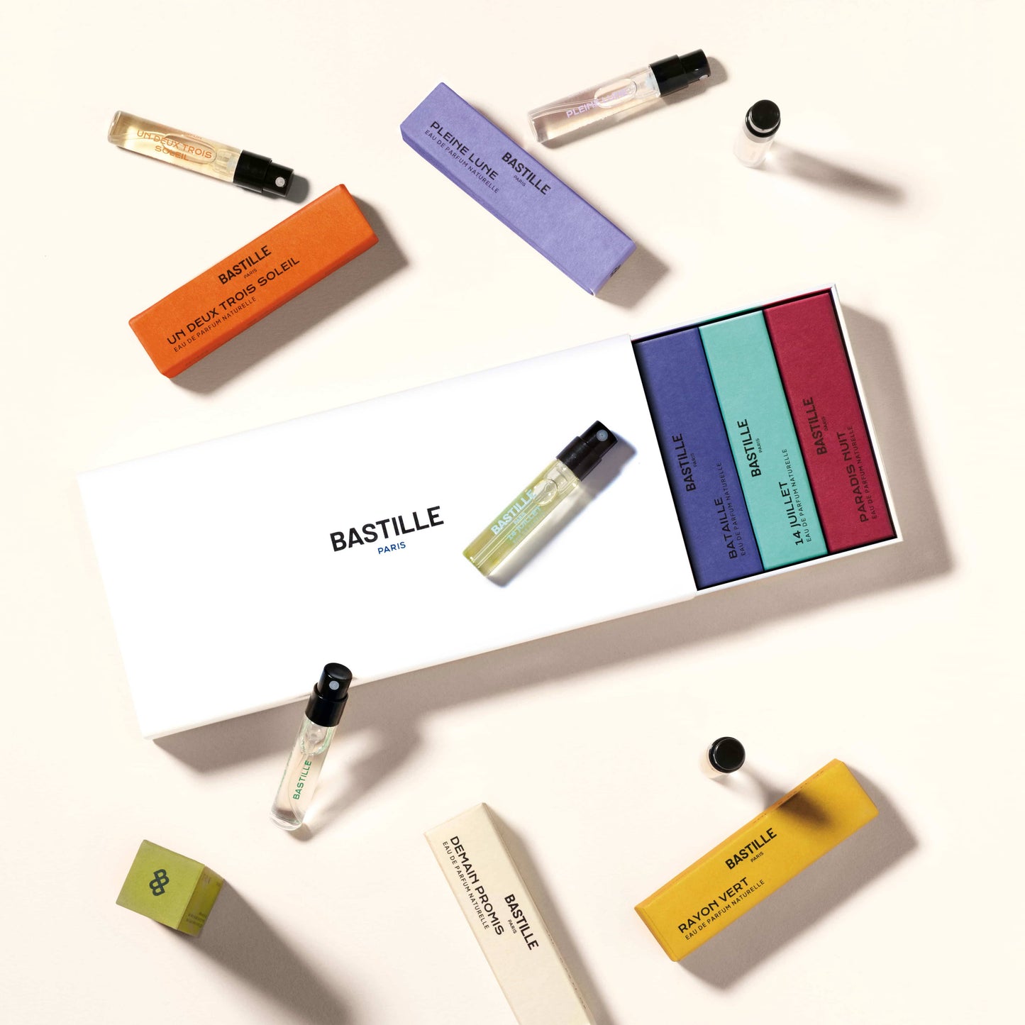 🌿 Bastille Parfum Discovery Set – 8 Mini-Sprays zum Kennenlernen. Clean Fragrance aus Frankreich, ideal als Geschenk.