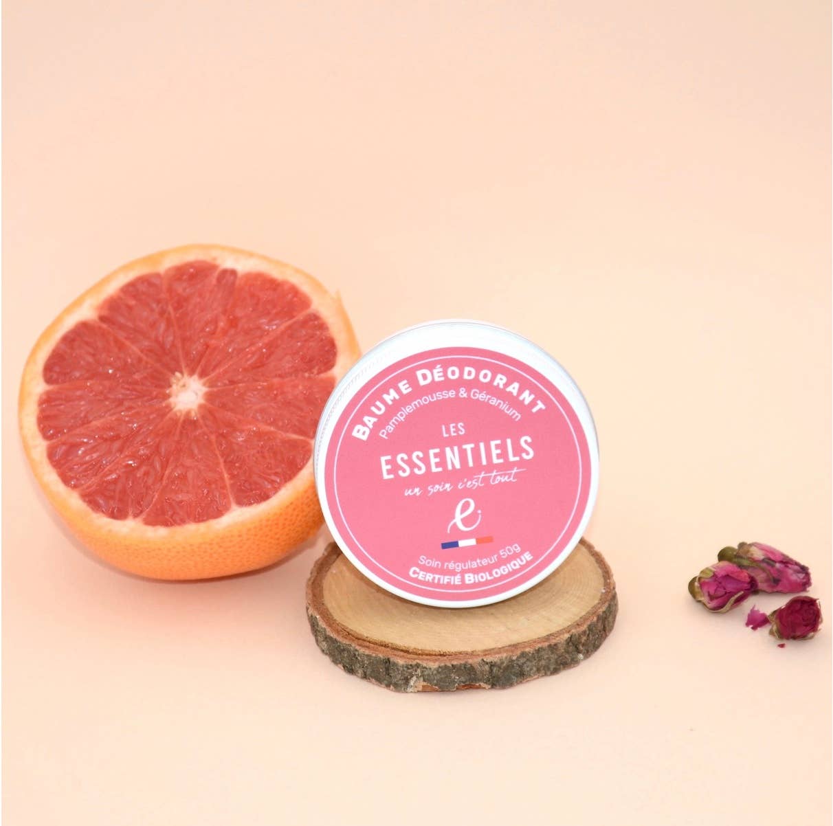 Fester Deobalm Pamplemousse und Geranie von Les Essentiels mit Grapefruit