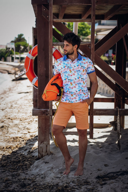 A Fish Named Fred Bermuda Garment Dye Coral
