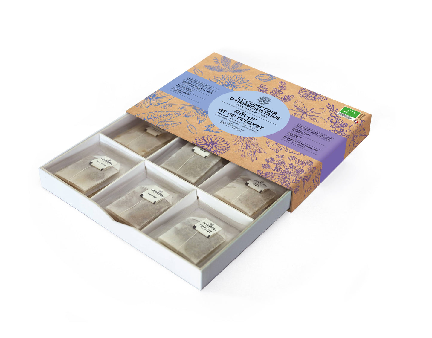 Bio-Teebox Träumen & Entspannen – Le Comptoir d’Herboristerie
