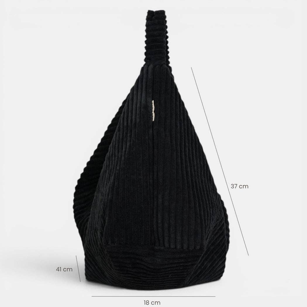 De La Mur Curly Cookie Schultertasche in Schwarz
