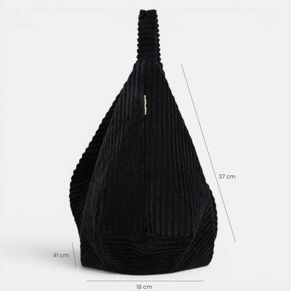 De La Mur Curly Cookie Schultertasche in Schwarz