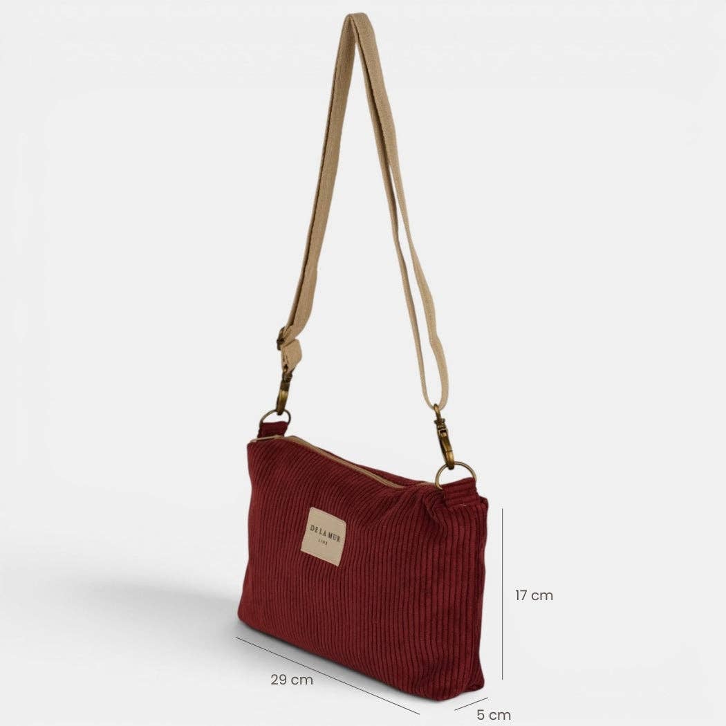 De La Mur Arde Clutch in Bordeauxrot