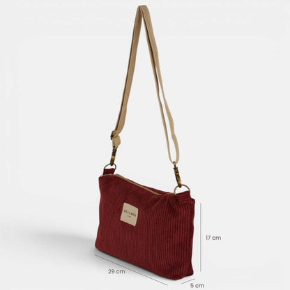 De La Mur Arde Clutch in Bordeauxrot