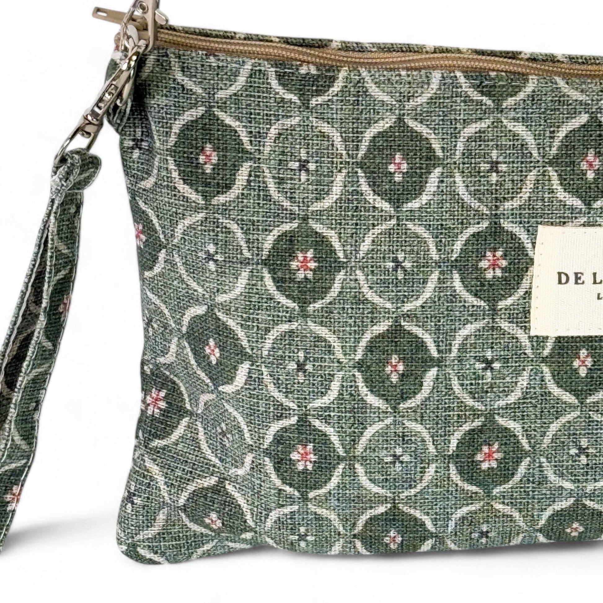 De La Mur Ariel Clutch Tasche, Detailaufnahme des geometrischen Musters