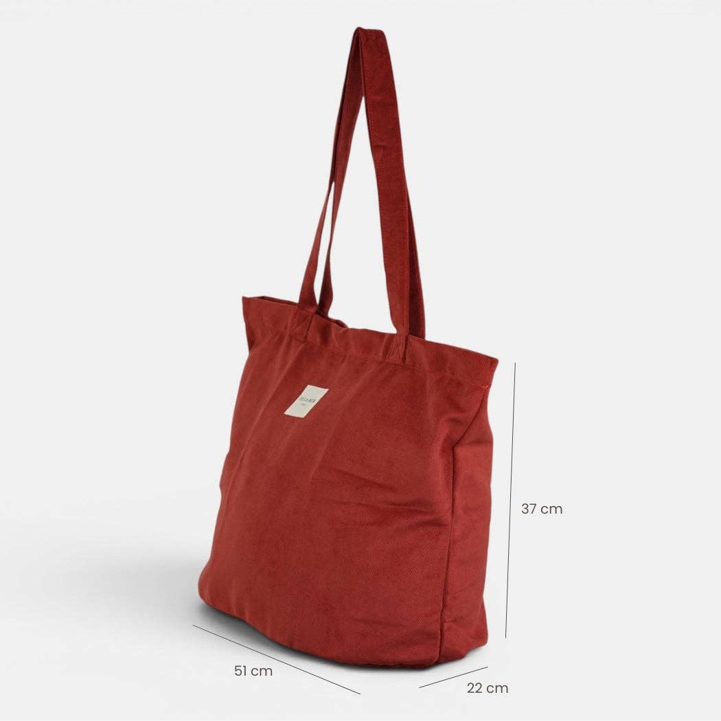 De La Mur Bore großer Shopper in Bordeauxrot
