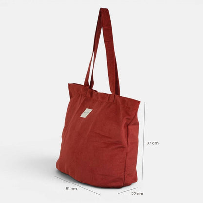 De La Mur Bore großer Shopper in Bordeauxrot