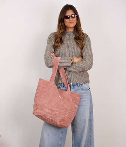De La Mur Crepe Shopper in Altrosa