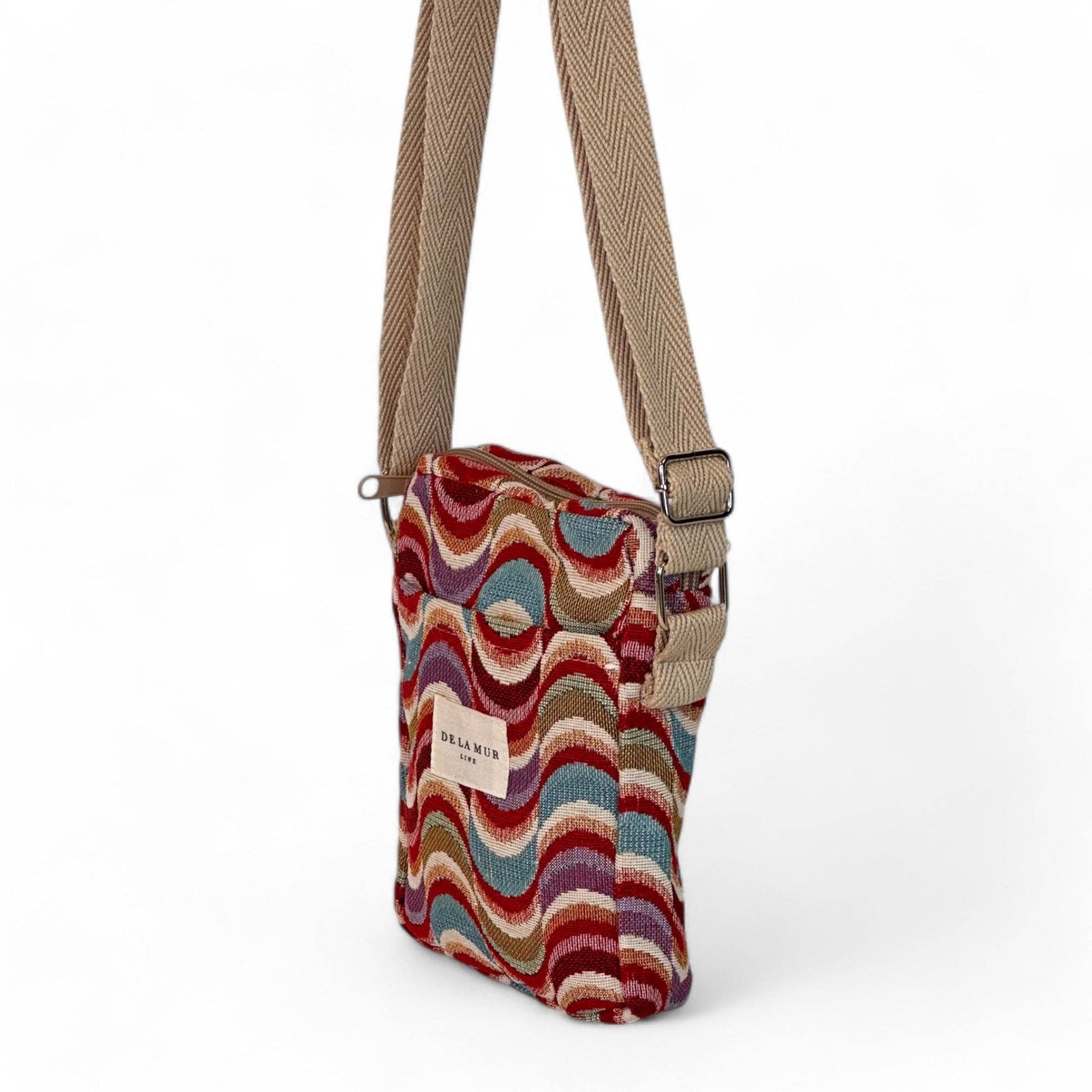 De La Mur Crossbody Tasche Queen mit Muster, Seitenansicht