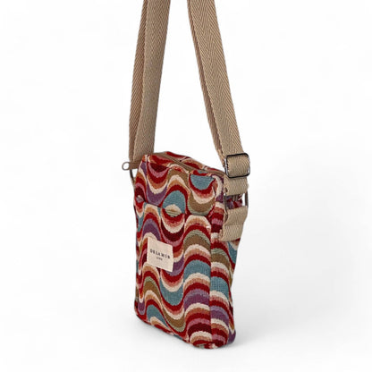 De La Mur Crossbody Tasche Queen mit Muster, Seitenansicht