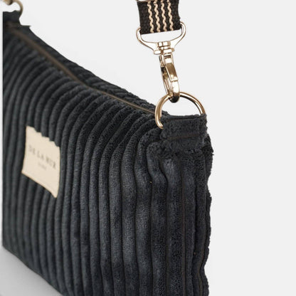 De La Mur Curly Clutch in Schwarz