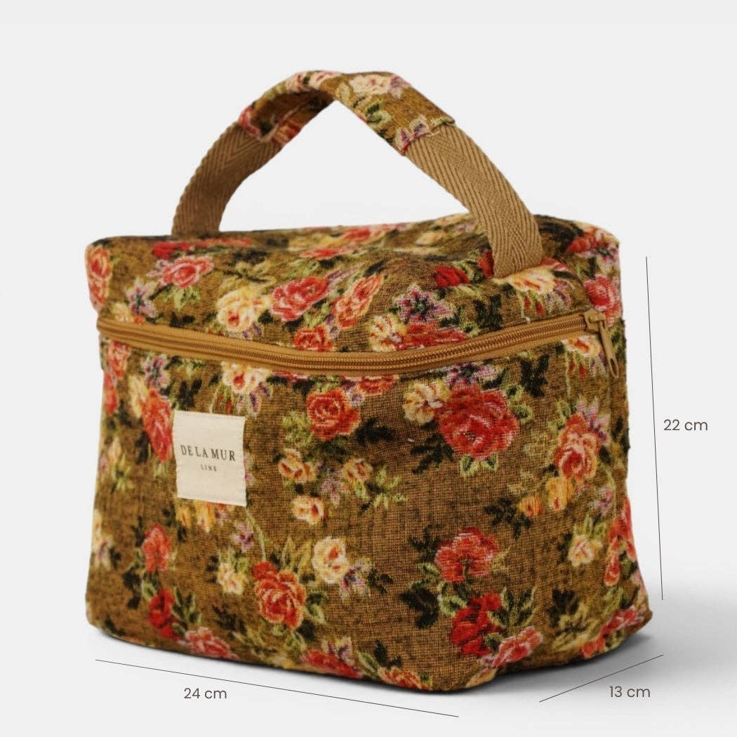 Große De La Mur Esme Kosmetiktasche mit Blumenmuster