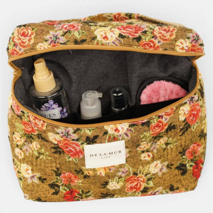 Große De La Mur Esme Kosmetiktasche mit Blumenmuster