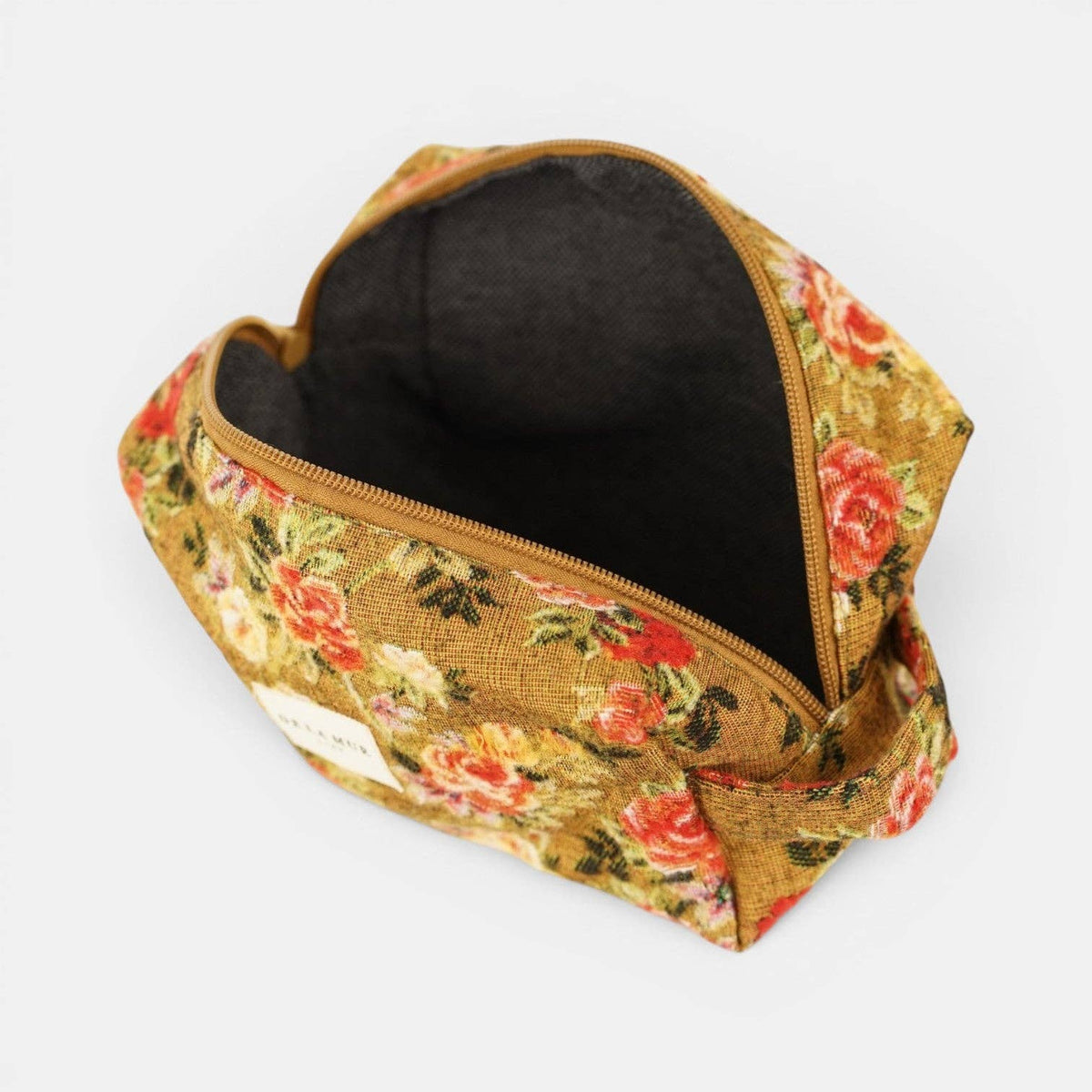 Mittelgroße De La Mur Esme Kosmetiktasche mit Blumenmuster