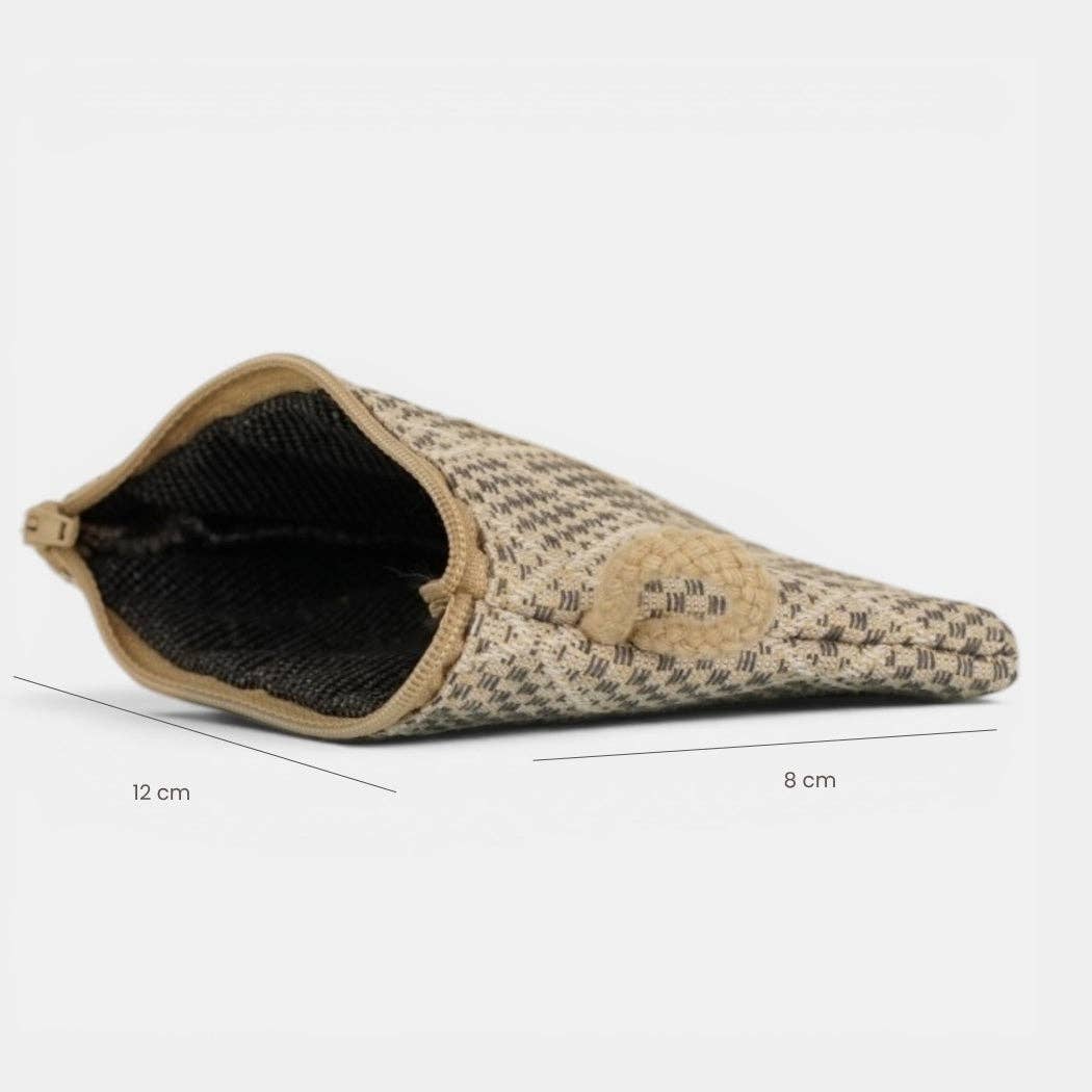 De La Mur Geldbörse Pant in Grau und Beige