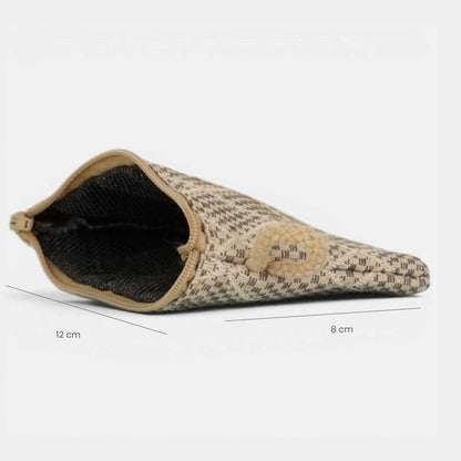 De La Mur Geldbörse Pant in Grau und Beige