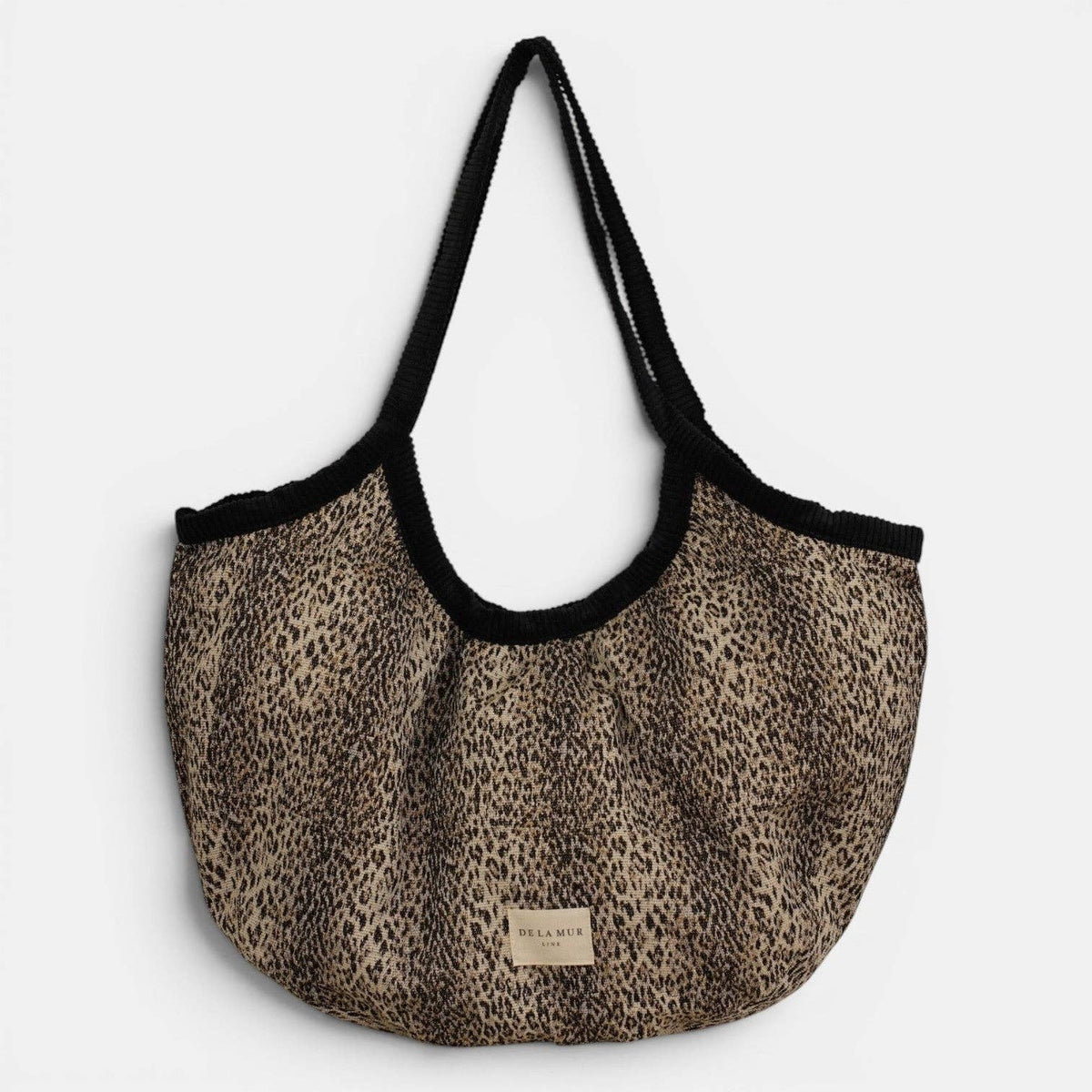 De La Mur Leo Paspeltasche aus Leoparden-Jacquard